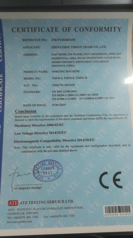 CE - Zhengzhou Thrive Trade Co., Ltd.