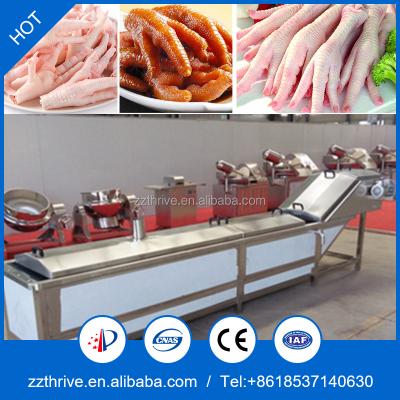 Chine chicken feet processing line for chicken feet blanching/chicken feet blanching machine à vendre