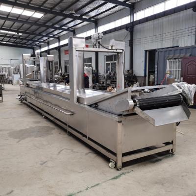 Cina Stainless Steel continuous frying pan/deep flat fryer/3m 5m frying machine in vendita