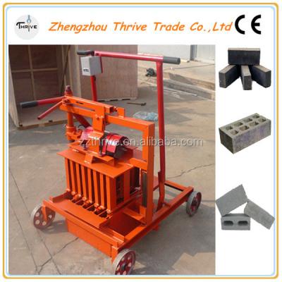 China Factory price low input small semi automatic block making machinery for sale