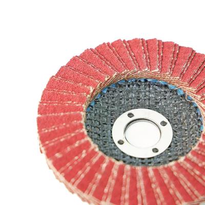 China Hot Selling Sharper And More Wear Resistant Tool 100mm Abrasive Mesh Based Double Piece Ceramic Corundum Fin Disc For Metal for sale