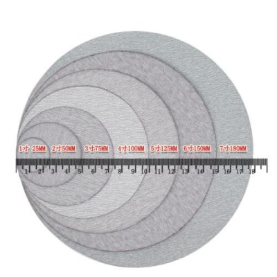 China White Hook and Loop Sanding Disc 25mm 1 Inch Sandpaper Pads Orbital 60-1000 Grit 40#~2000# for sale