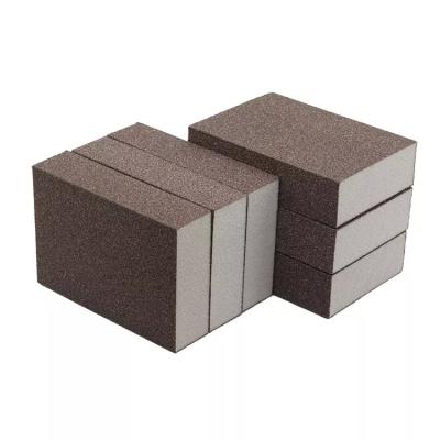 China hot sale sandpaper sponge 100x70x25mm aluminum oxide for sponge sanding hand honing sand sponge sand paper stone block for sale