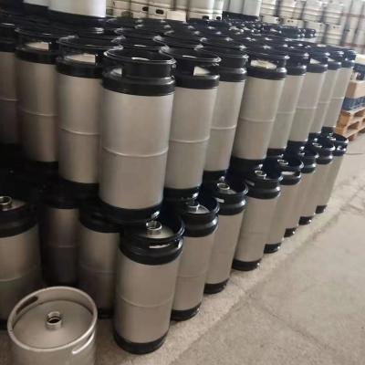 China 304 stainless steel quarter half Kegs 1/6 barrel keg 20L with A or S fitting US barrel rubber handle US barrel 20L beer keg for sale