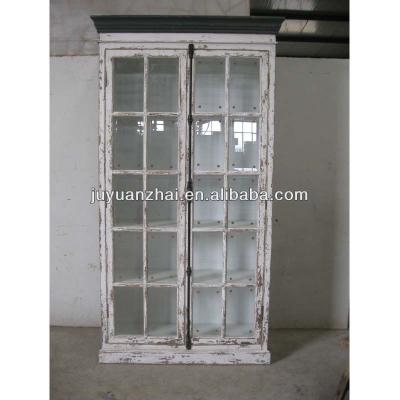 China Wholesale reclaimed antique reproduction solid wood hotselling white bookcase for sale