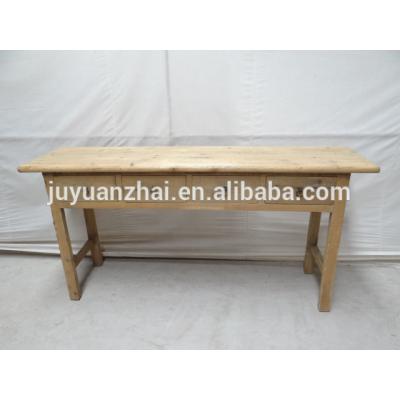 China Four Drawer Long Solid Wood Single Narrow Console Table for sale