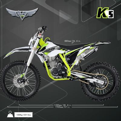 China ZUUMAV K5-CB232X Enduro Motorcycles Motocicleta Dirt Bike Pit Bike Seamless Center Steel Tubular Steel Chinese Adults for sale