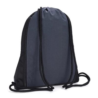 China Custom Logo Polyester Drawstring Custom Travel Backpack With Zipper Closure for sale