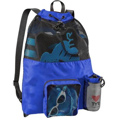 China Waterproof Drawstring Swim Bag , Mesh Equipment Bag 12