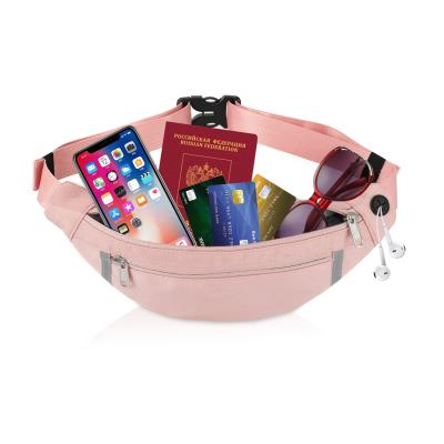 China Shoulder Wallet Fanny Pink Custom Waist Bag Hiking Crossbody For Women 12.8X9.6