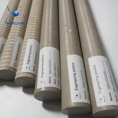 China High Strength, Modified & Expanded 30% Fiberglass PEEK GF30 Color Rods Machine Industries Natural Rod for sale