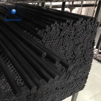 China Machinery Industry Used To Produce Black High Strength Fiberglass Bar PPS+40%GF PPS Rod High Temperature Resistant PPS GF40 Rod for sale