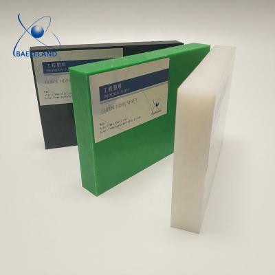 China Pumps And Valves Food Safe White Black HDPE 4x8 Green Plastic Sheets 50mm Thick For Cut Board for sale