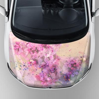 China Wholesale Vehicle Graphics Decal Car Decoration Vinyl Sticker Pink Car Hood Wrap Vinyl Film Scratch-Resistant for sale