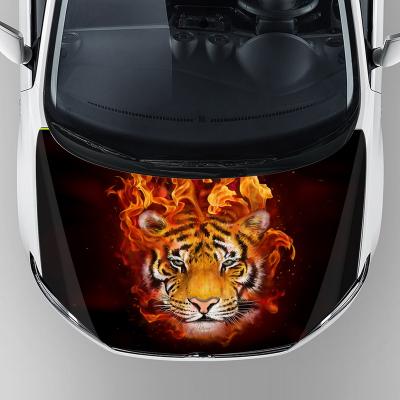 China Decorative Car Hood Body Hood Vinyl Stickers Scratch-Resistant With Reusable Removable Adhesive for sale