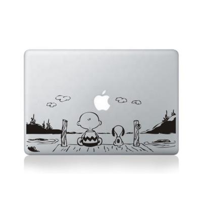 China Removable Skin Sticker Wrap DIY Laptop Accessories Peels Black Decals for Apple Snoopy Stickers for MacBook Pro for sale