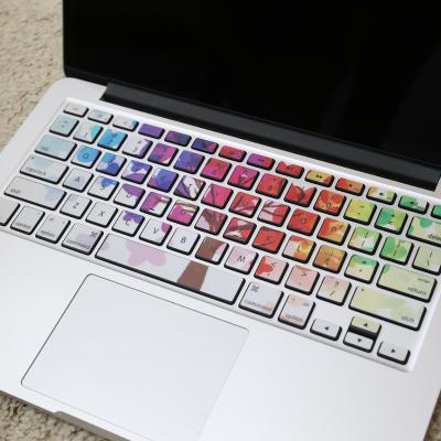 China Custom Business LAPTOP Investment Colorful Stocking PC Laptop Keyboard Peels Sticker With Removable Adhesive for sale