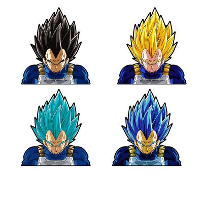 China Waterproof+Eco-friendly Wholesale Vegeta 3D Motion Sticker Dragon Ball Z Lenticulaire Anime GOKU Waterproof Car Decals Anime Sticker For Car for sale