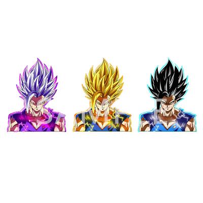 China Waterproof+Eco-friendly Stock Designs Dragon Ball Cute Cartoon Anime 3D Stickers Waterproof Car Sticker Son Gohan Laptop Motion Stickers Decor for sale