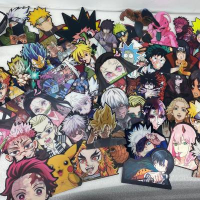 China Waterproof+Eco-friendly Mix Wholesale chainsaw man anime 3D Anime Motion Sticker Waterproof Decals for Cars,Laptop, Refrigerator, Etc. for sale