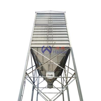 China Silo for feed/grain cereal storage/feed factory Poultry Feed Silo Storage Bins  Galvanized Steel Silo Grain Silo for sale