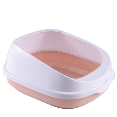 China Cat Litter Box Cat Toilet Open Eco-Friendly Plastic Stocked for sale