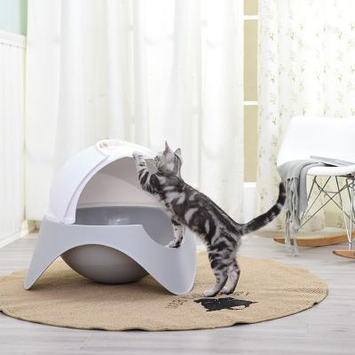 China Cat Litter Basin Intelligent Stored High Partly Enclosed Space Capsule for sale