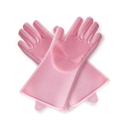 China Stored Skin Cleanser Exfoliating Daily Use Silicone Massage Scrubber Remover Soft Shower Glove for sale