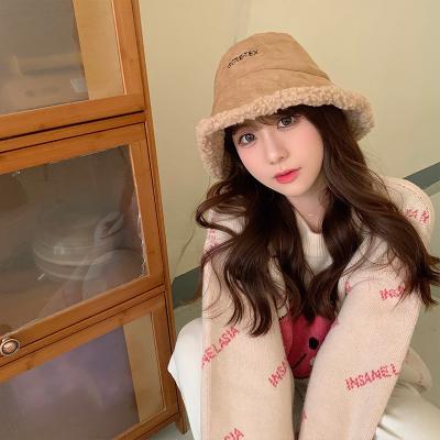 China Fashion\Wholesale Fisherman Hat Fashion Warm Plush Suede Bucket Hat Winter Comfortable Outdoor Women\durable Hats For Men for sale