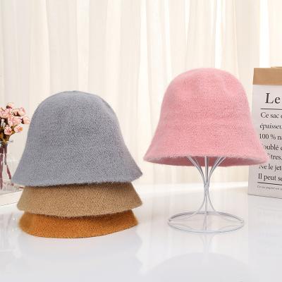 China Fashion\High Quality Warm Fisherman Hat Fashion Bucket Hats Wholesale Solid Color Korean Comfortable\Durable Winter Hats For Women And Men for sale