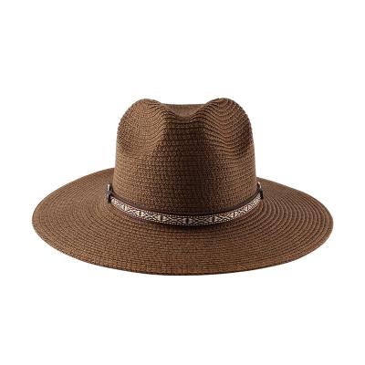 China Wholesale Jazz Hats Fashion Panama Hats 2022 Unisex Vintage Summer Beach Sun Hats Eco - Friendly for sale