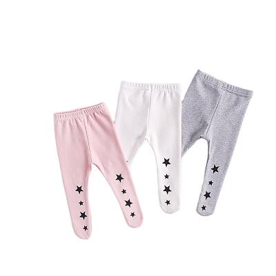 China Autumn Cute Star Print Infant Breathable Baby Gaiters Pants Girls PP Pants Tights Kids Pantyhose Bottoms for sale