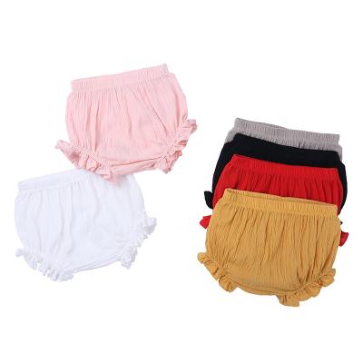 China Breathable Infant Kids Harem Pants Cotton Canvas Shorts Newborn Baby Boy Girls Short Pants PP Pants Diaper Covers Bloomers For 0-24 Months for sale