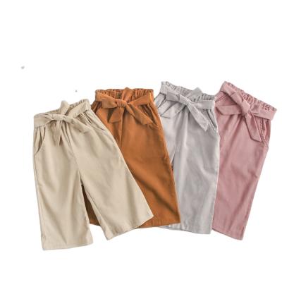 China Fashion Baby Kids Bell Bottom Leg Stretch Legging Autumn Solid Trousers Corduroy Wide-Leg Breathable Wide-Leg Pants for sale