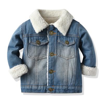 China Wholesale Warm Breathable Kids Clothes Denim Jacket Little Boy Thick Coats Fashion Winter Jacket For Boys for sale