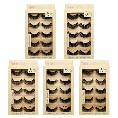 China Good Sale New Arrival 5pcs Thick Natural Beauty False Eyelashes Extension Tools for sale