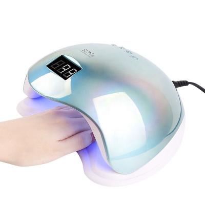 China Plastic 48W Shine Color Induction Quick-drying Nail Lamp NO.5 Nail Phototheyapy Machine for sale