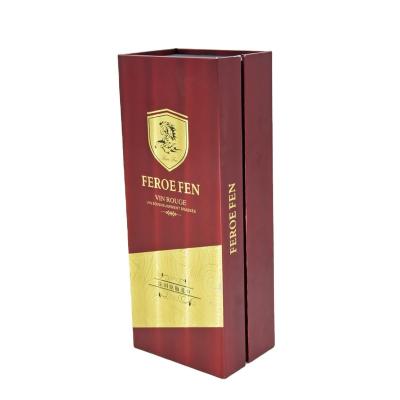 China Modern Design Recyclable Paper Gift Packaging Custom Pantone OEM Customized Logo Item Industrial Packing Color Wine Box for sale