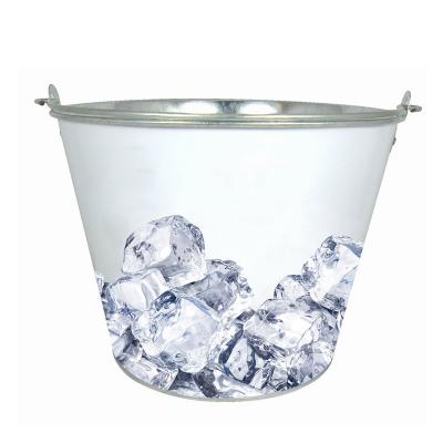 China Viable Mini Customize Capacity Color Round 4L Metal Stainless Steel Wine Ice Bucket Wholesale for sale