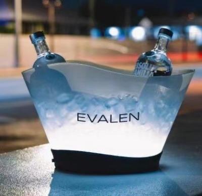 China Nightclub Bar Restaurant Viable Wine Bottle Logo Led Ice Led Bucket Custom Ignition Rechargeable for sale