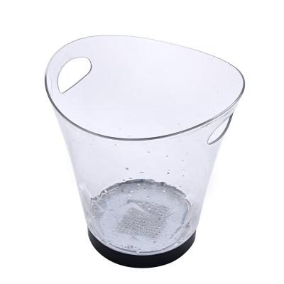 China Large Viable Transparent Plastic Christmas Equipment Design Nightclub Ice Bucket Ice Buckets Cheap Price Customized Asia Customized for sale