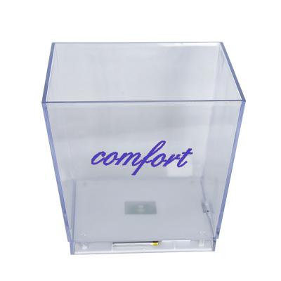 China Tabletop Battery Operated Outdoor Champagne Ice Buckets Cooler Bottle Plastic Clear Beer Ice Bucket for sale