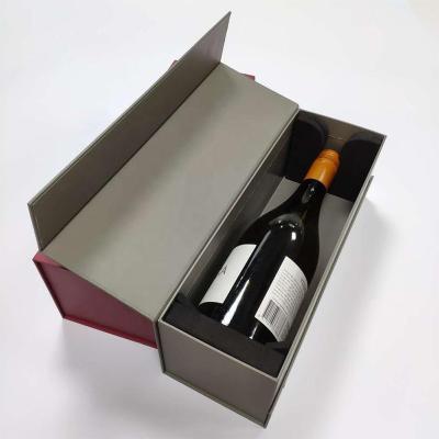 China Recyclable Custom Logo Wine Bottle Packaging Box for sale