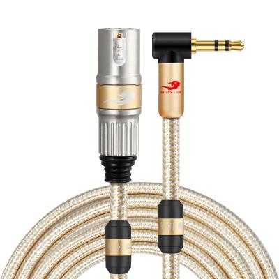 China GOLLEY Speaker LION XLR to 3.5mm Male to Male XLR Microphone Cable Multicore for sale