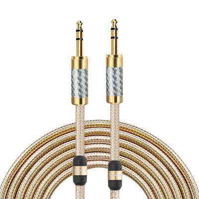 China Multimedia Stereo 6.35mm to 6.35mm TRS Instrument Drum Audio Electrical Connection Cable for sale