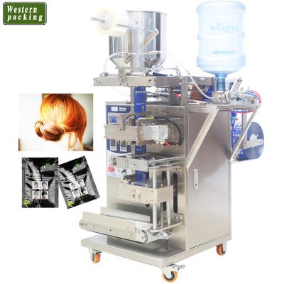 China Automatic Food Hair Dye Shampoo Cream Sachet Packing Machine for sale