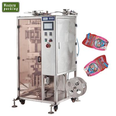 China Irregular Shape Small Vertical Food Sachet Liquid Packing Machine for sale