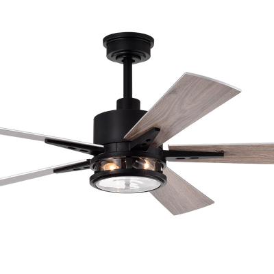 China With Reading Room/Office 52 Inch 5 Inch Natural Blades Booster Ceiling Fan Light Wooden Low Noise Wood Light for sale