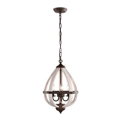 China Art Turkish Pendant Lamp Handmade Wooden Chandelier Hanging for sale