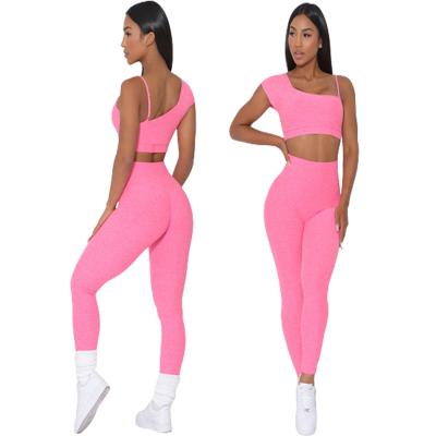 China Breathable Bless 2022 Wholesale Hugh Quality Yoga Sets For Women Wholesale Gym Fitness Workout Yoga 2 Pieces Sets for sale